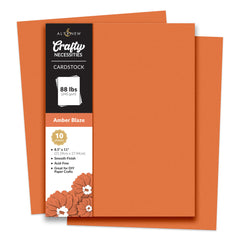 Cardstock Crafty Necessities: Amber Blaze Cardstock (10 sheets/set)