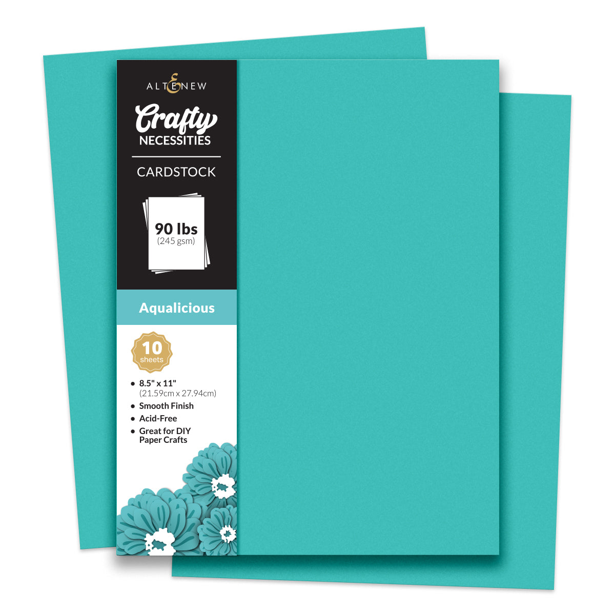 Cardstock Crafty Necessities: Aqualicious Cardstock (10 sheets/set)