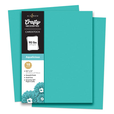 Cardstock Crafty Necessities: Aqualicious Cardstock (10 sheets/set)