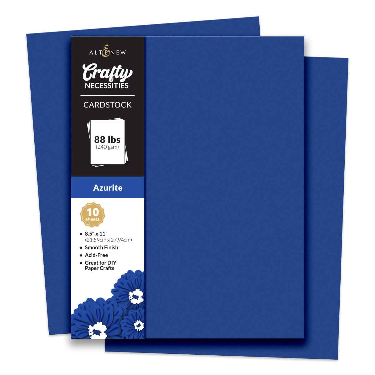 Cardstock Crafty Necessities: Azurite Cardstock (10 sheets/set)