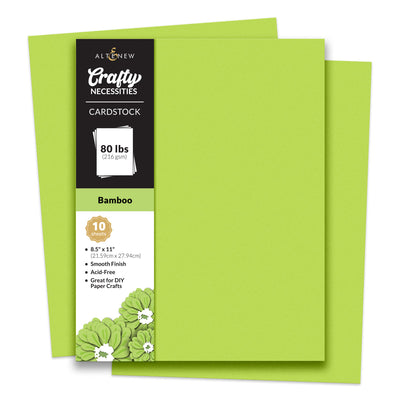 Cardstock Crafty Necessities: Bamboo Cardstock (10 sheets/set)