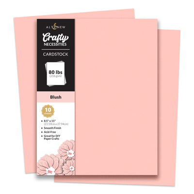 Cardstock Crafty Necessities: Blush Cardstock (10 sheets/set)