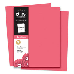 Cardstock Crafty Necessities: Coral Berry Cardstock (10 sheets/set)
