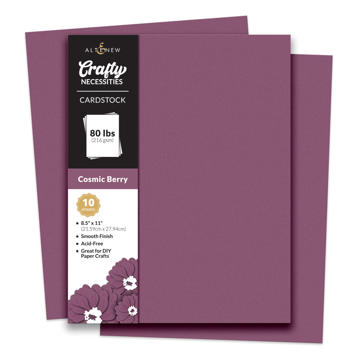 Cardstock Crafty Necessities: Cosmic Berry Cardstock (10 sheets/set)