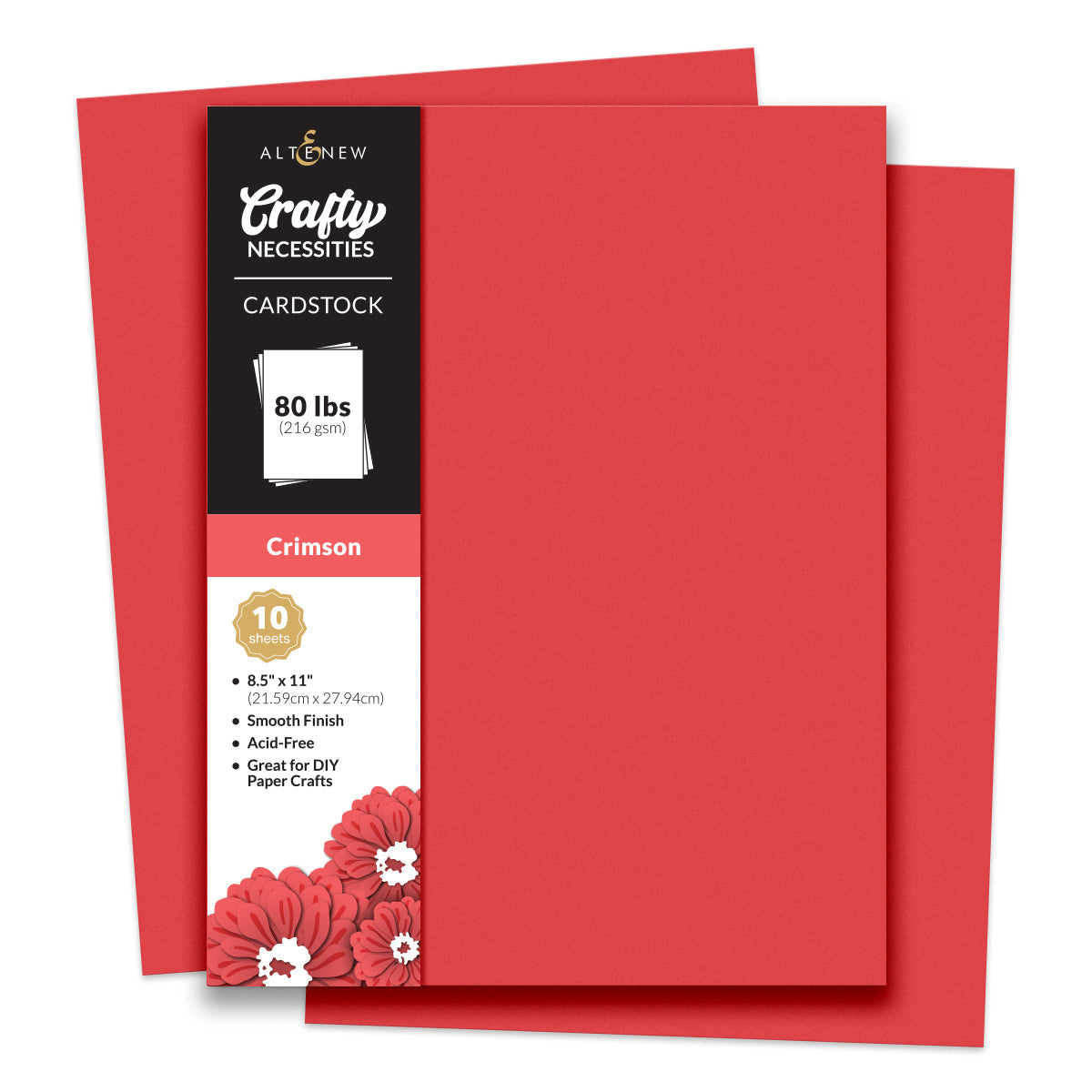 Cardstock Crafty Necessities: Crimson Cardstock (10 sheets/set)