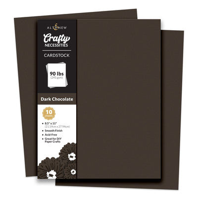 Cardstock Crafty Necessities: Dark Chocolate Cardstock (10 sheets/set)