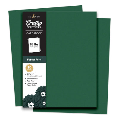 Cardstock Crafty Necessities: Forest Fern Cardstock (10 sheets/set)