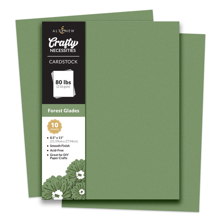 Cardstock Crafty Necessities: Forest Glades Cardstock (10 sheets/set)
