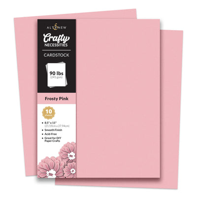 Cardstock Crafty Necessities: Frosty Pink Cardstock (10 sheets/set)