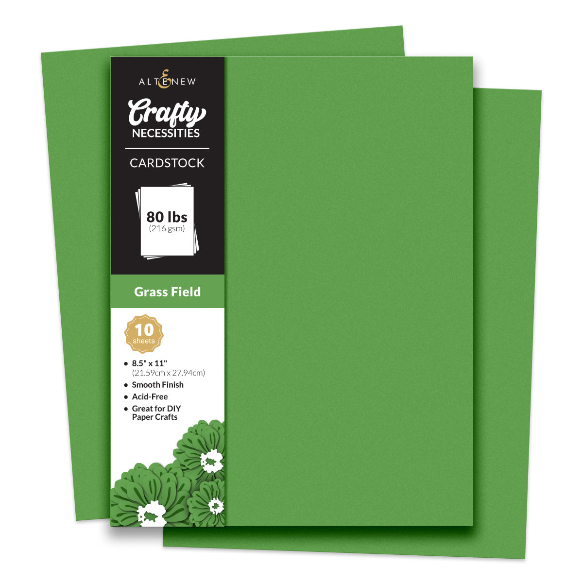 Cardstock Crafty Necessities: Grass Field Cardstock (10 sheets/set)