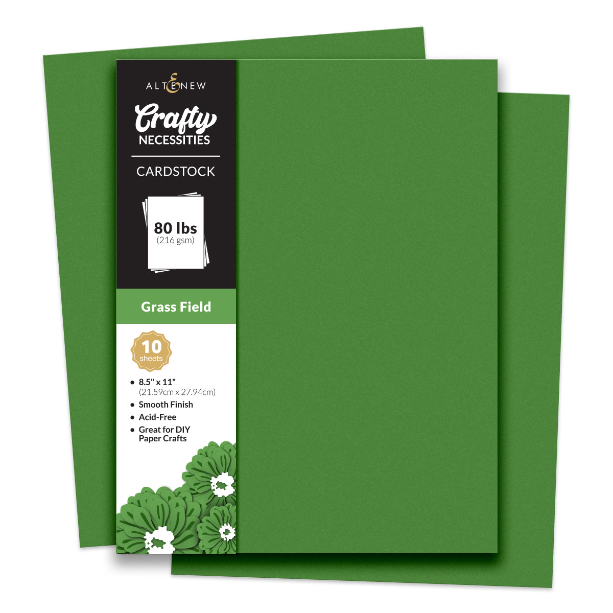 Cardstock Crafty Necessities: Grass Field Cardstock (10 sheets/set)