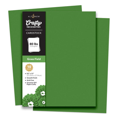 Cardstock Crafty Necessities: Grass Field Cardstock (10 sheets/set)