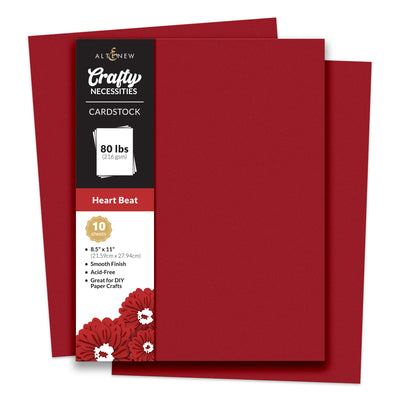 Cardstock Crafty Necessities: Heart Beat Cardstock (10 sheets/set)