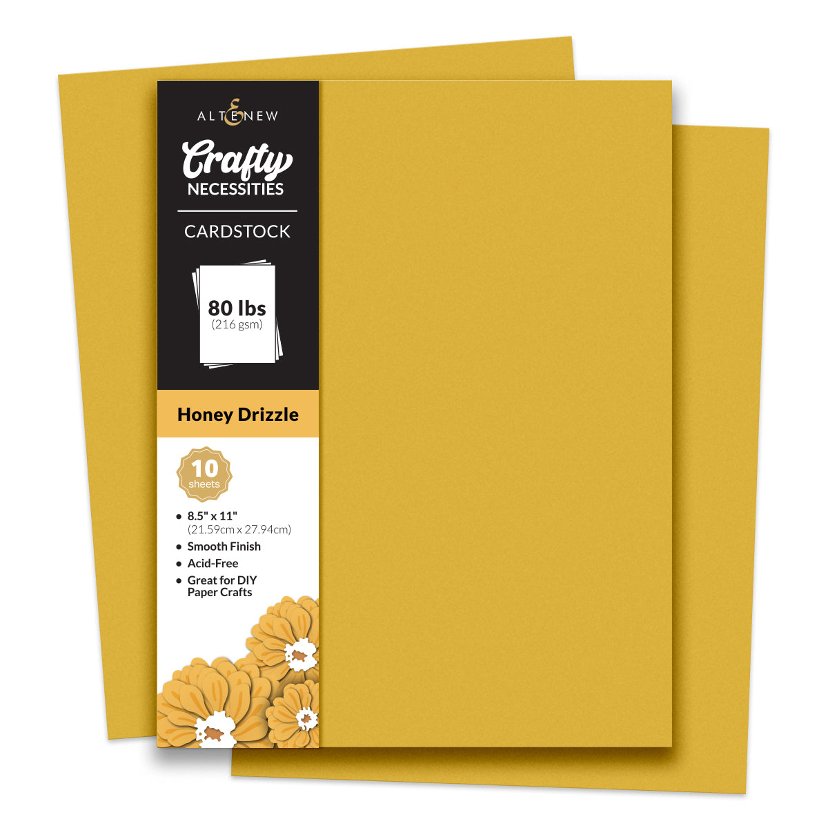 Cardstock Crafty Necessities: Honey Drizzle Cardstock (10 sheets/set)