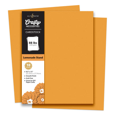 Cardstock Crafty Necessities: Lemonade Stand Cardstock (10 sheets/set)