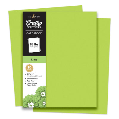 Cardstock Crafty Necessities: Lime Cardstock (10 sheets/set)