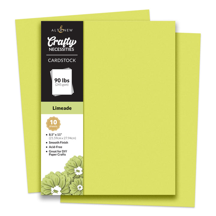Cardstock Crafty Necessities: Limeade Cardstock (10 sheets/set)