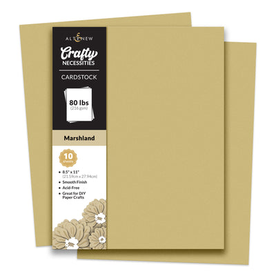 Cardstock Crafty Necessities: Marshland Cardstock (10 sheets/set)