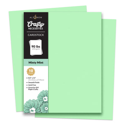 Cardstock Crafty Necessities: Minty Mint Cardstock (10 sheets/set)