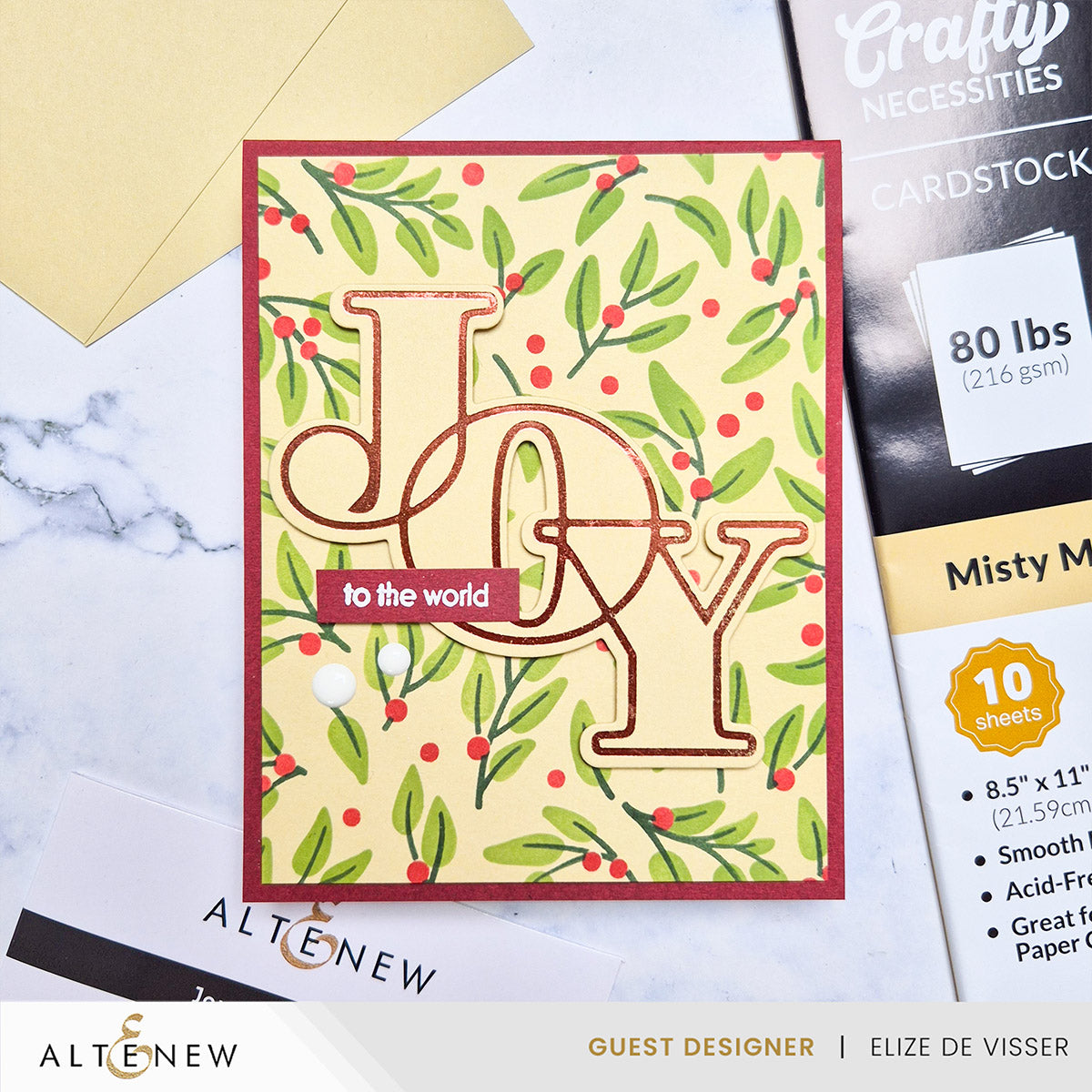 Cardstock Crafty Necessities: Misty Moor Cardstock (10 sheets/set)