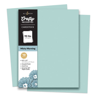 Cardstock Crafty Necessities: Misty Morning Cardstock (10 sheets/set)