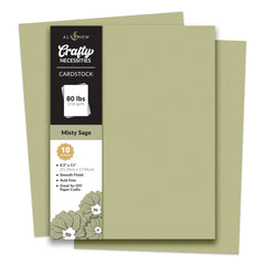 Cardstock Crafty Necessities: Misty Sage Cardstock (10 sheets/set)