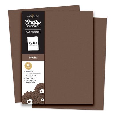 Cardstock Crafty Necessities: Mocha Cardstock (10 sheets/set)