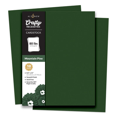 Cardstock Crafty Necessities: Mountain Pine Cardstock (10 sheets/set)