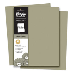 Cardstock Crafty Necessities: Olive Grove Cardstock (10 sheets/set)