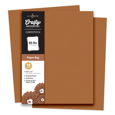 Cardstock Crafty Necessities: Paper Bag Cardstock (10 sheets/set)