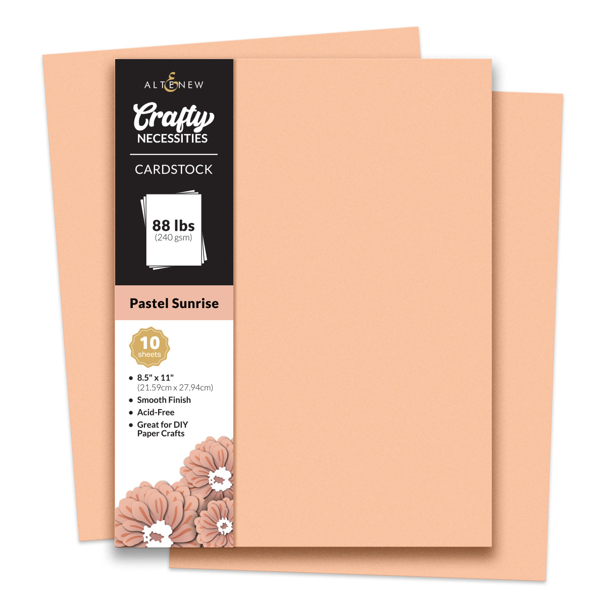 Cardstock Crafty Necessities: Pastel Sunrise Cardstock (10 sheets/set)