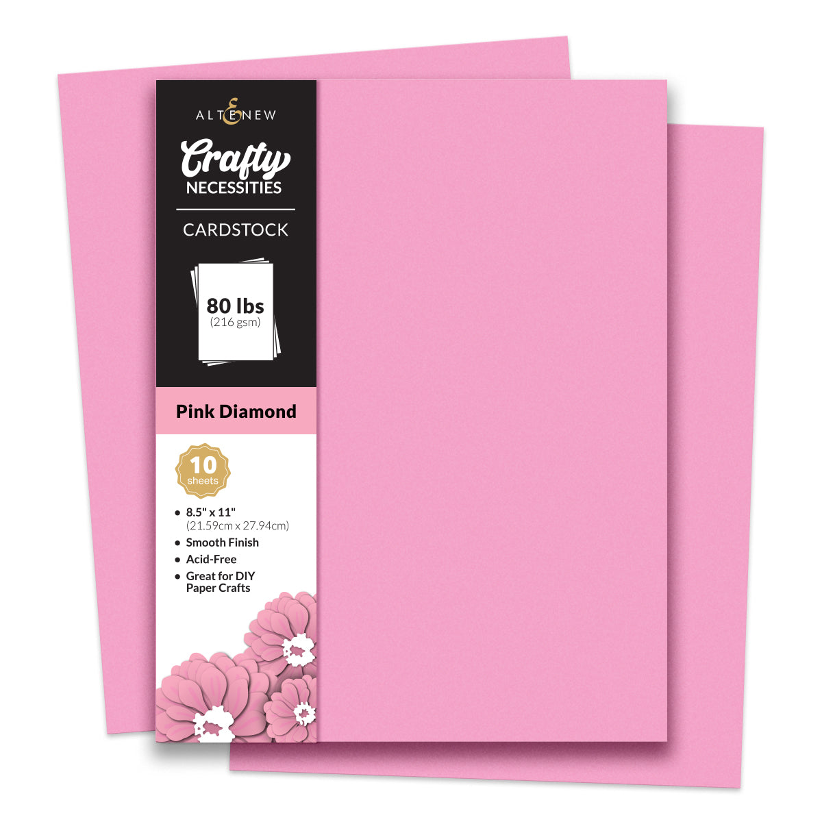 Cardstock Crafty Necessities: Pink Diamond Cardstock (10 sheets/set)