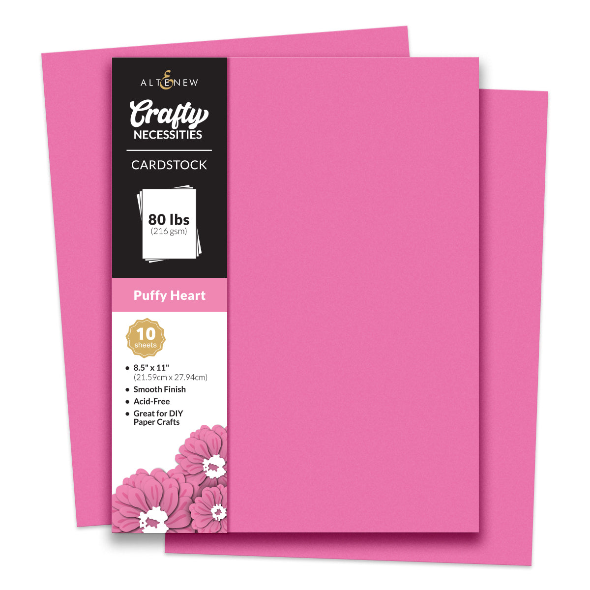 Cardstock Crafty Necessities: Puffy Heart Cardstock (10 sheets/set)