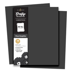 Cardstock Crafty Necessities: Pure Graphite Cardstock (10 sheets/set)