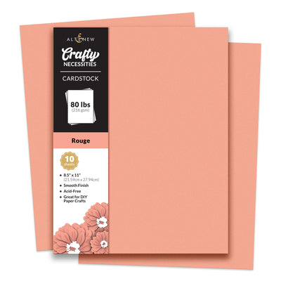 Cardstock Crafty Necessities: Rouge Cardstock (10 sheets/set)