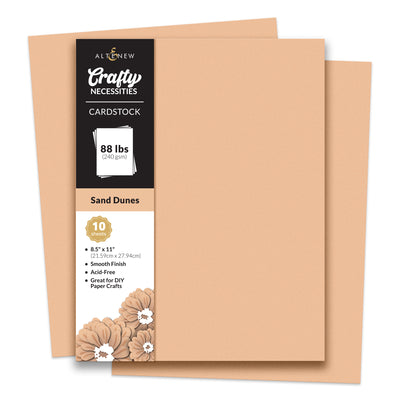 Cardstock Crafty Necessities: Sand Dunes Cardstock (10 sheets/set)