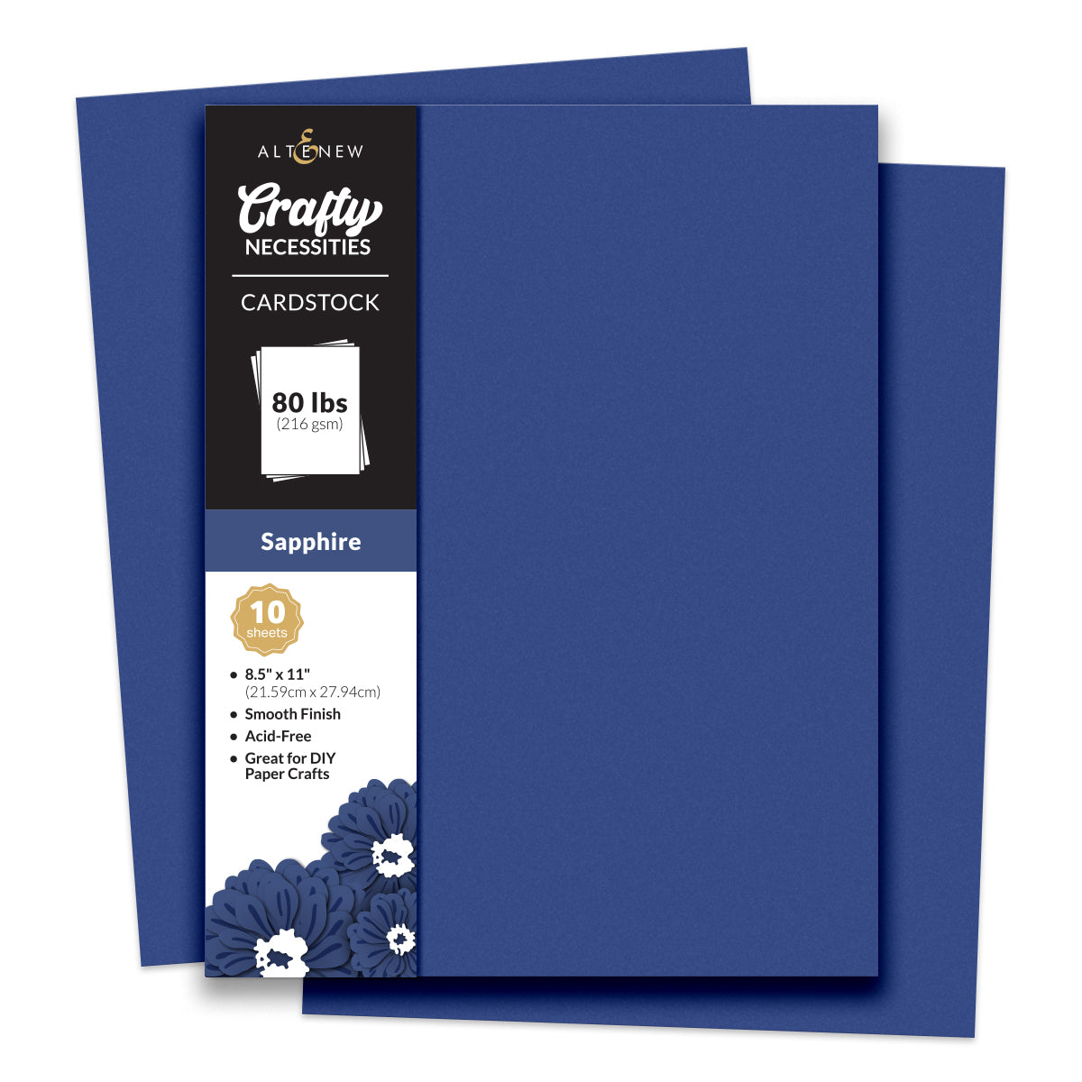 Cardstock Crafty Necessities: Sapphire Cardstock (10 sheets/set)