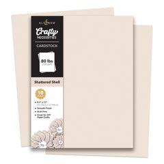 Cardstock Crafty Necessities: Shattered Shell Cardstock (10 sheets/set)