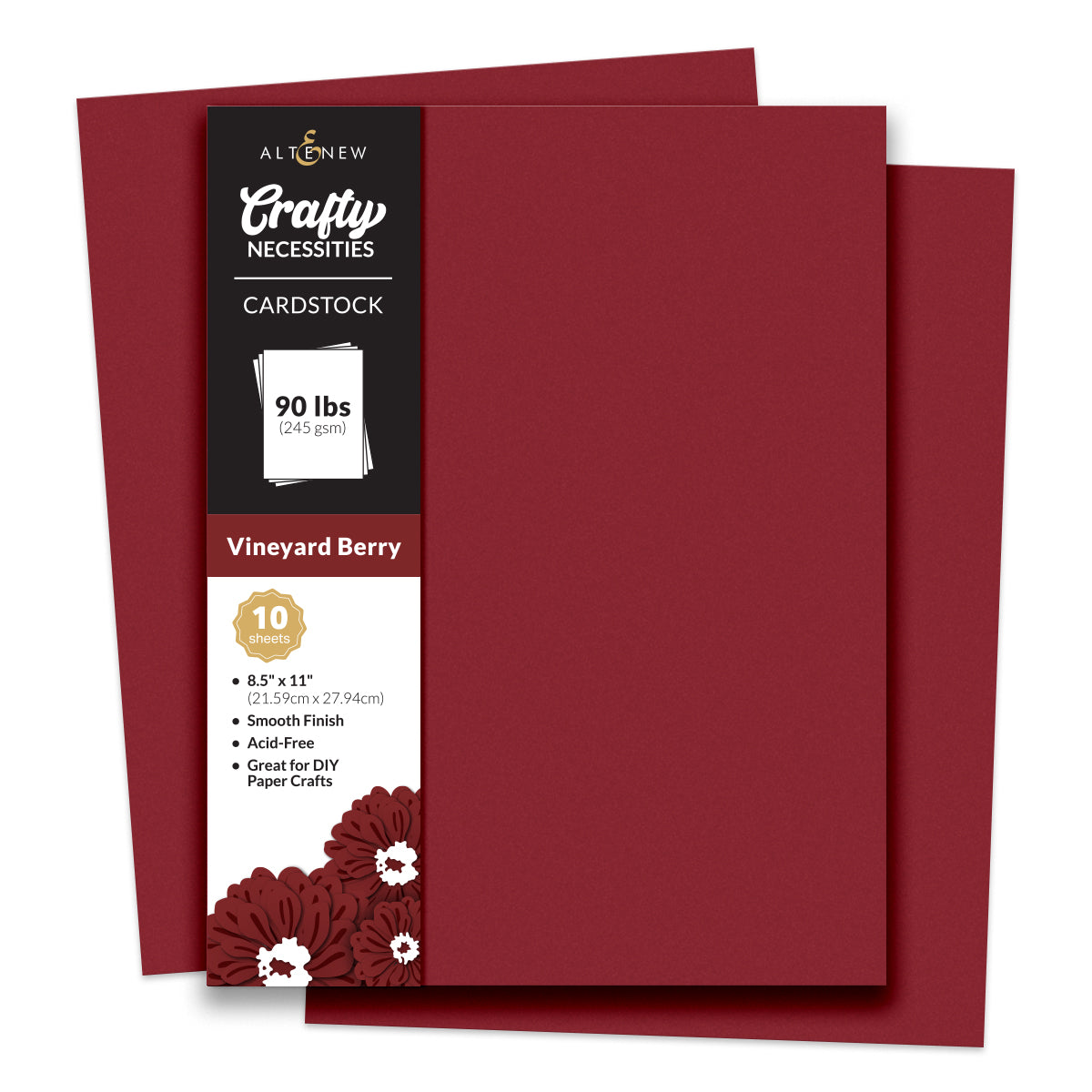 Cardstock Crafty Necessities: Vineyard Berry Cardstock (10 sheets/set)