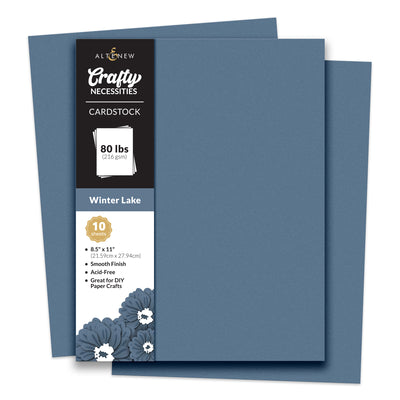 Cardstock Crafty Necessities: Winter Lake Cardstock (10 sheets/set)