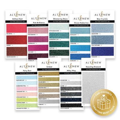 Cardstock Glitter Gradient Cardstock Bundle