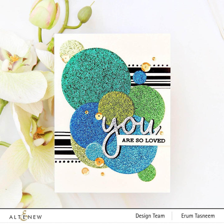 Cardstock Glitter Gradient Cardstock Set - Forest Canopy