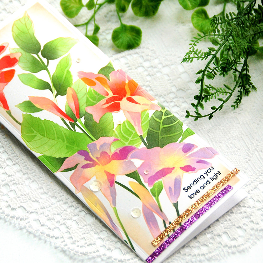 Cardstock Glitter Gradient Cardstock Set - Golden Sunrise