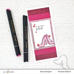 Cardstock Glitter Gradient Cardstock Set - Pink Brilliance