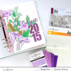 Cardstock Glitter Gradient Cardstock Set - Purple Galore