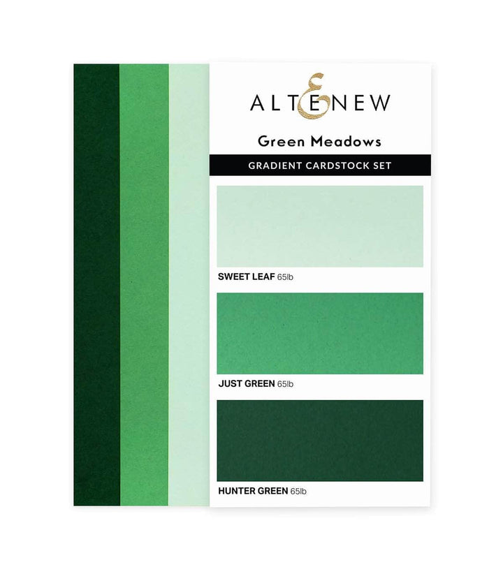 Cardstock Gradient Cardstock Set - Green Meadows