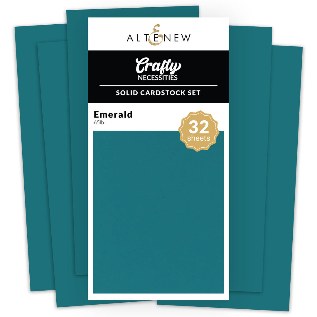 Cardstock Solid Cardstock Set - Emerald (32 sheets/set)