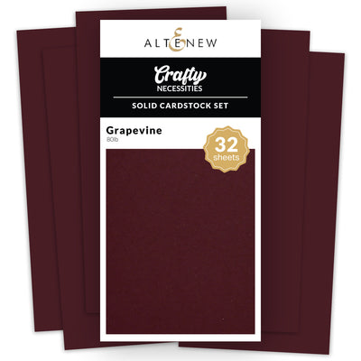 Cardstock Solid Cardstock Set - Grapevine (32 sheets/set)