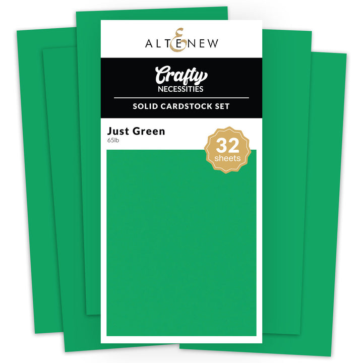 Cardstock Solid Cardstock Set - Just Green (32 sheets/set)