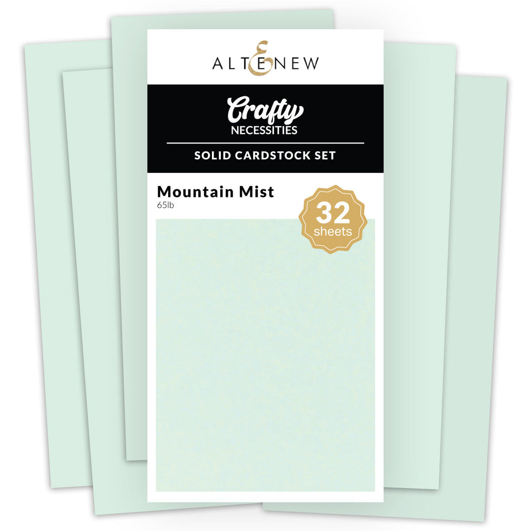 Cardstock Solid Cardstock Set - Mountain Mist (32 sheets/set)